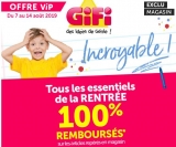 Gifi :  des fournitures scolaires 100% remboursées du 7 au 14 aout