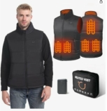 En promo à 39€ le gilet chauffant pour hommes (avec batterie incluse )