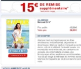 Super affaire : 2 ans d&rsquo;abonnement au magazine feminin Glamour pour 9€ (au lieu de 43€ en kiosque  )