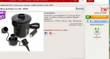 Gonfleur de matelas, bouées sur allume cigare pas cher à 7 euros