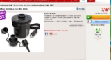 Gonfleur de matelas, bouées sur allume cigare pas cher à 7 euros