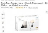 High tech :199€ le pack Google home + chromecast + kit philips hue
