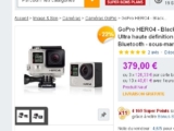 Bonne affaire caméra GoPro Hero 4 Black édition qui revient à 321 euros ( 430 – 470 euros ailleurs)