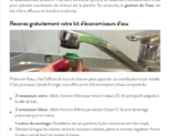 Gratuits : des kits pour économiser l&rsquo;eau .. faire vite