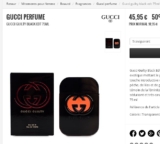 Eau de toilette Gucci Guilty Black 75ml à 41.35 contre pas loin de 100 ailleurs