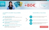 Prime banque: 130€ offerts chez hello bank jusqu’au 31 decembre 2016