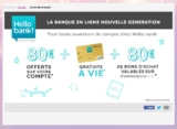 Hello Bank : 160 euros offerts pour l&rsquo;ouverture d&rsquo;un compte courant avec carte bancaire