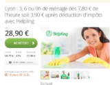 Heures de ménage pas chères sur Paris, Lyon et autres villes  (Moins de 4 euros de prix de revient l&rsquo;heure)