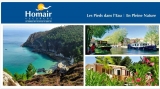 Vente privée homair :  séjours en mobil home à la mer ou campagne de mai à septembre .. bon plan été
