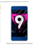 Bonne affaire smartphone HONOR 9 à 269€ (5 pouces , 4go , 64go)
