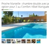 Bon plan hotel avec piscine vers Martigues à partir de 39€ la nuit