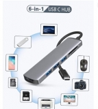Hub 6 en 1 type C pas cher à 12.99€