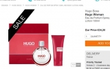34€ le coffret d&rsquo;eau de parfum HUGO WOMAN 50ml
