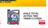 Automobile : bidon huile total diesel ou essence 100% remboursée