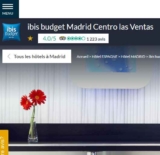 Vacances: Bon plan hotel Madrid: l&rsquo;Ibis Budget Centro Las Ventas