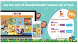 15€ pour un an d&rsquo;abonnement à INFINIKIDS ( VOD avec dessins animés pour enfants)