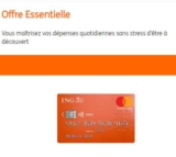 ING : offre essentielle avec carte gratuite sans condition de revenu + 80€ offerts