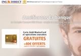 Ingdirect : 80 euros offerts en prime pour l&rsquo;ouverture d&rsquo;un compte courant