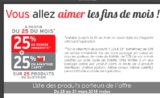 Intermarche : 25 pourcent de réduction + 25 pourcent sur la carte de fidelité jusqu&rsquo;au 31 mars
