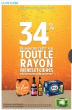 Intermarché : 34% de crédit sur les bieres et cidres du 15 au 20 juin