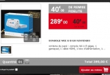 Console WII U 8go qui revient à 249 euros chez intermarché