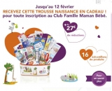 Gratuit:  trousse naissance chez intermarché
