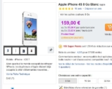 Iphone 4s  8go reconditionné pas cher à 139 euros le 24 aout