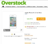 Iphone 4S 32go reconditionné à 155 euros port inclus le 12 avril