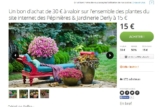 Plantes, rosiers, arbustes … Un bon d&rsquo;achat de 30 euros à moitié prix et livraison gratuite