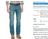 Jeans pas chers : Burton Belted Light hommes à 16€