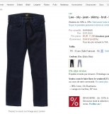 Jeans Lee pour filles pas cher : 12 euros