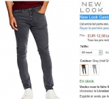 Jeans hommes New Look pas chers autour de 12€