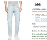 Jeans lee Blake pour hommes autour de 30€