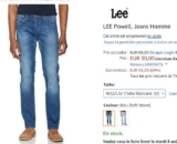 Bonne affaire JEANS HOMMES LEE POWELL  entre 22 et 27€
