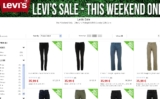 Bon plan jeans levi&rsquo;s à 36 euros
