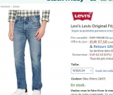 Black Friday : Jeans droit Levis pour hommes à 37.5€