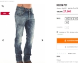 jeans hommes meltin pot à moins de 28 euros port inclus