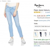 Jeans pepe jeans saturn pour femmes à moins de 30 €