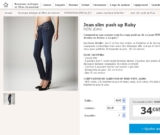 Bon prix jeans pepe jeans femmes:  32.67 euros ou 34.95 euros