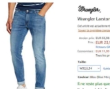 Bon plan jeans : 23.99€ le WRANGLER LARSTON pour hommes