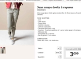 Prix cassés : Un jeans pour femmes à 3.99 euros port inclus