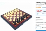 Jeu d&rsquo;échecs magnetique à 5.7€ port inclus