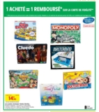 3 jeux Hasbro 100% remboursés chez INTERMARCHE !! (monopoly , bonne paye ,cluedo …)