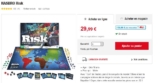 Super affaire : jeu de société RISK qui revient à 15€