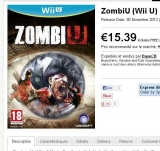 Jeu Zombi U pour console WII U à moins de 17 euros port inclu