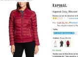 Blouson Kaporal Cosy femmes à 26€