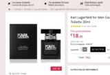Eau de toilette karl lagerfeld pour hommes à 18 euros