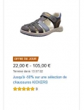 Mode: jusqu’à 50% de réductions sur des chaussures KICKERS