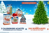 Kinder : 3 calendriers de l&rsquo;avent achetés = 20€ de remboursés sur l&rsquo;achat d&rsquo;un sapin de noel
