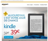 Liseuse Kindle à 39 euros au lieu de 59 le 13 mars